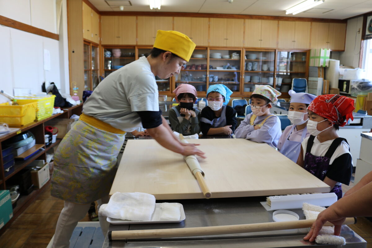 巻き棒に巻きつける