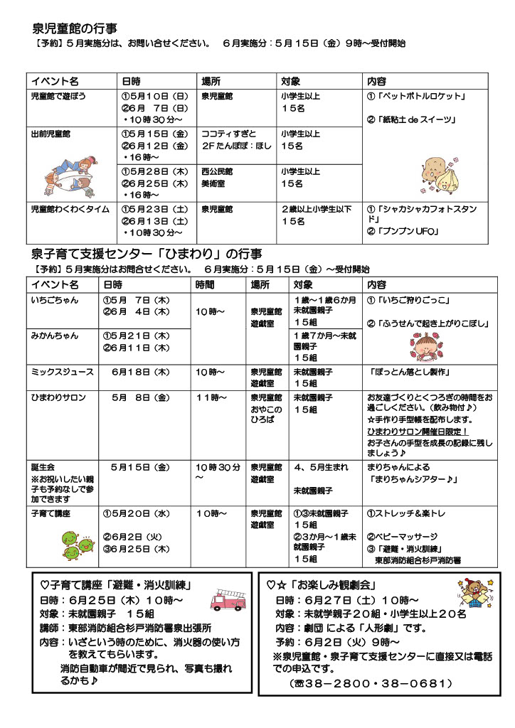 ひまわり通信5月裏面