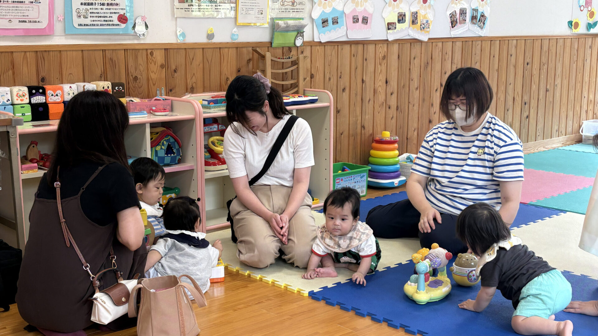 こどもを遊ばせながらの交流