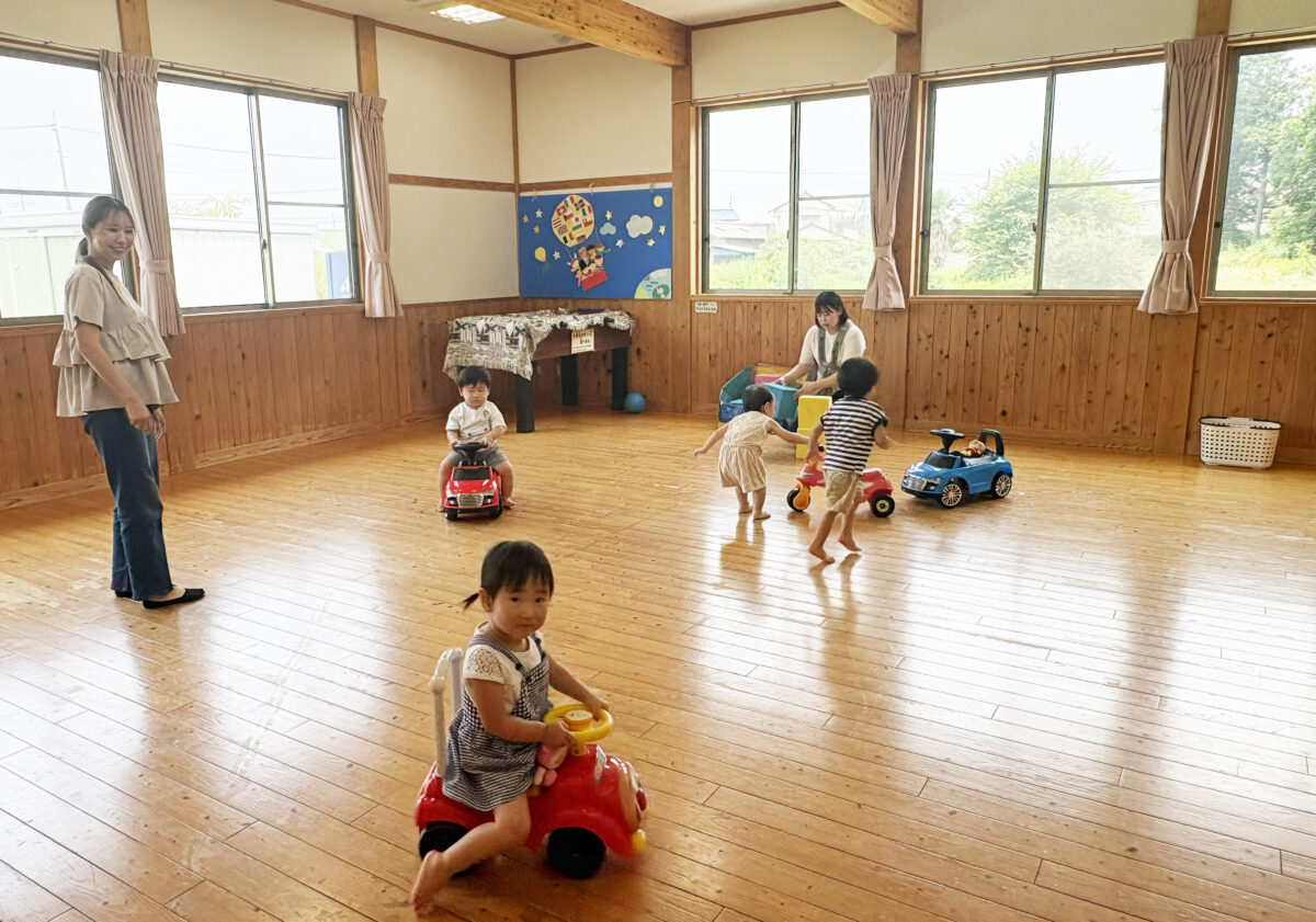 のびのび動ける遊戯室